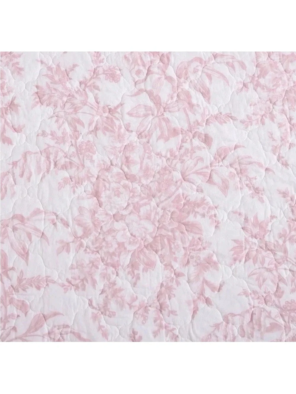 Laura Ashley Twin Pink Bedford Cotton 2Pc Quilt Set Reversible Floral NEW